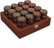 Wooden Xiangqi Chinese Chess Set Travel Box Strategy Game