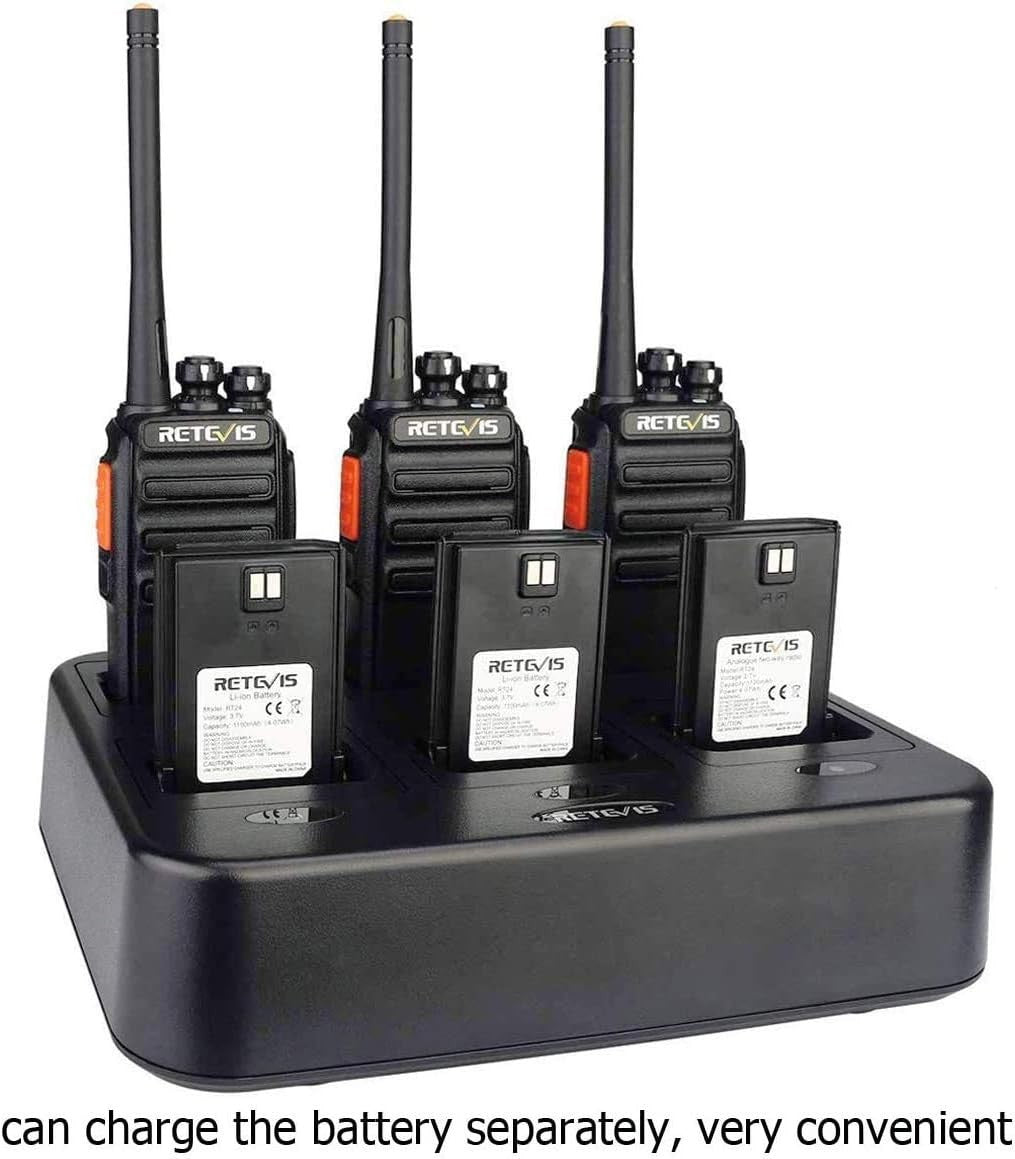 Business Walkie Talkies 6 Pack Long Range 16 Channel PMR446 Two Way Radio