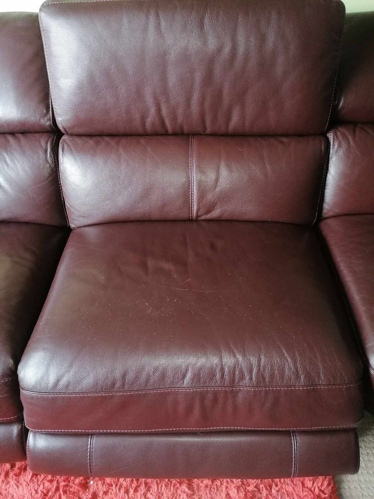 Luxe LHF Brown Leather L-Shape Corner Sofa (PTP)
