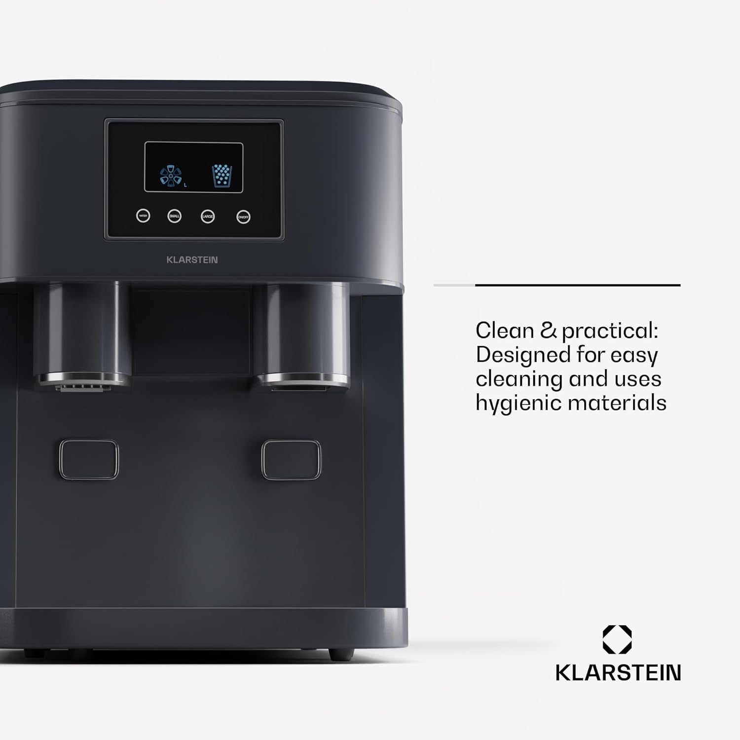 Countertop Ice Maker Cube & Crushed Ice 15kg/Day Touch Control Fast