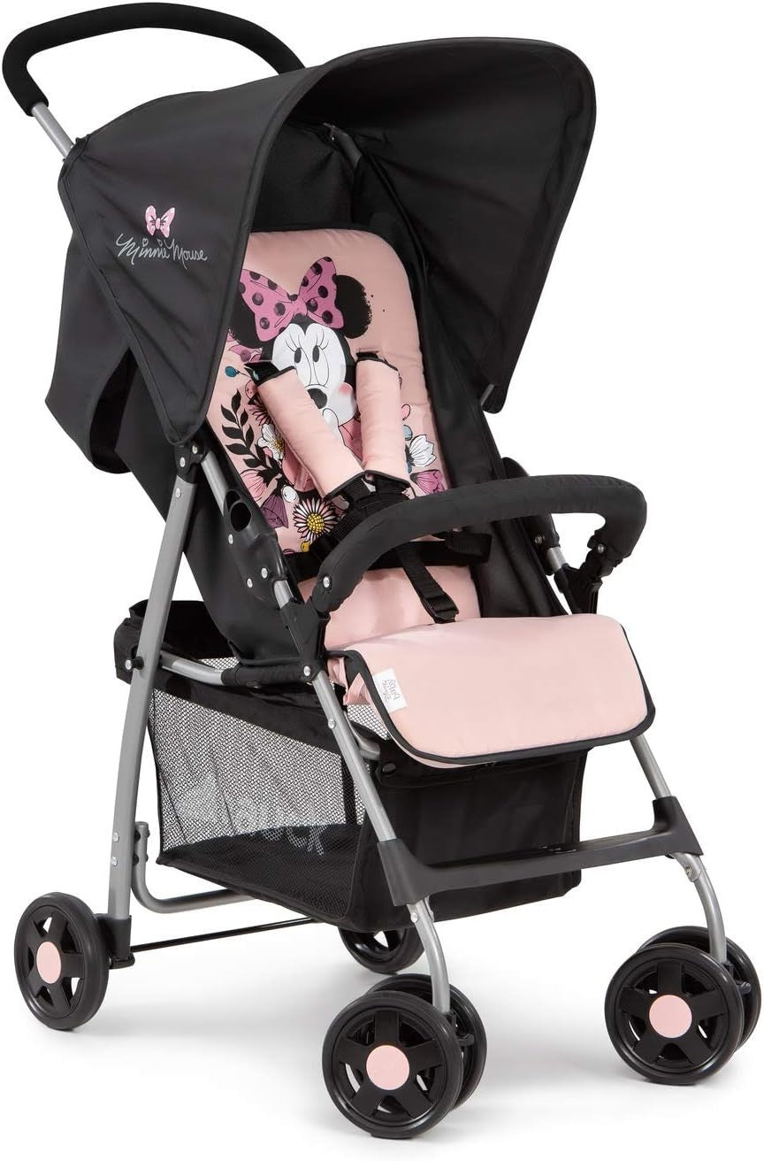 Minnie Sweetheart Lightweight Travel Pushchair 5.9kg Compact Fold Buggy