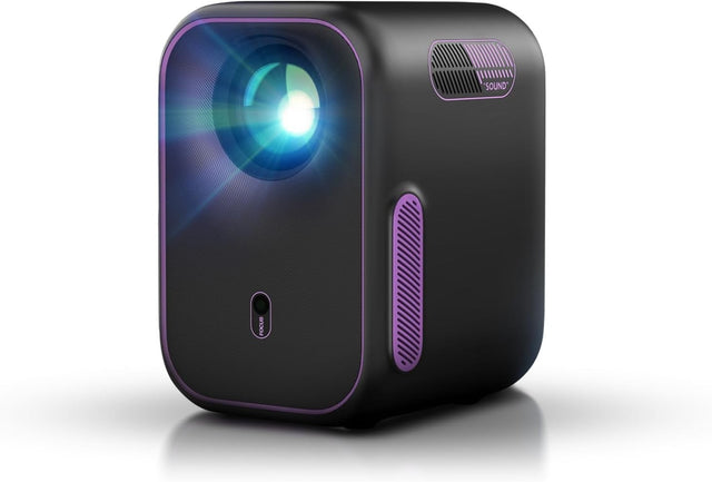 1080P Smart Mini Projector Google TV WiFi Bluetooth 4K Dolby Audio