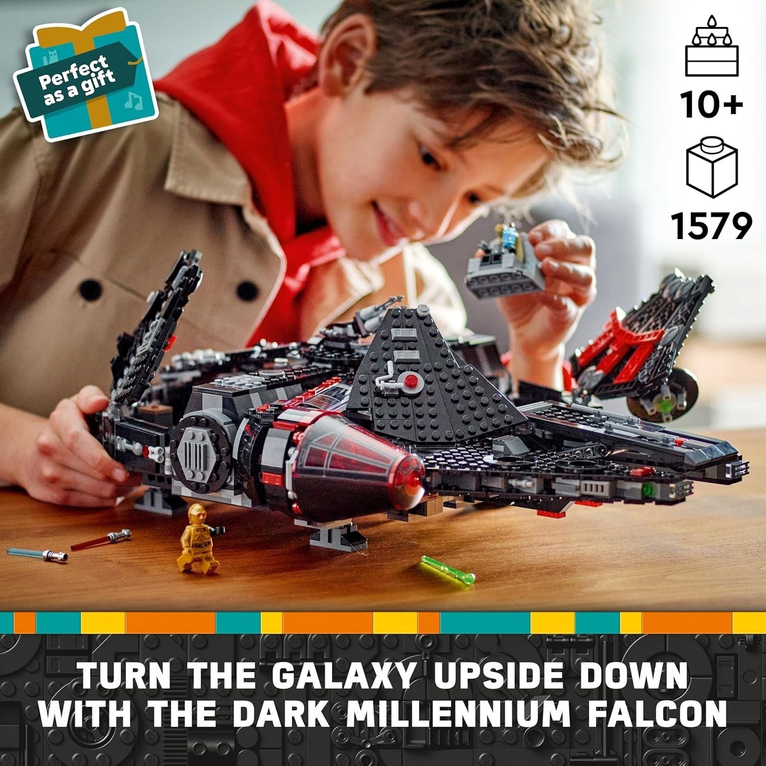Star Wars The Dark Falcon 1579pcs Starship Building Set w Minifigs