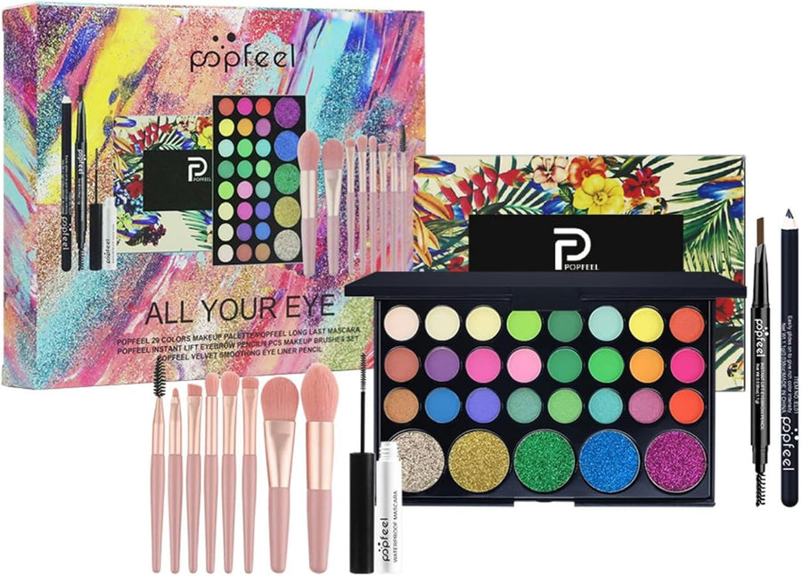 All In One Makeup Kit Gift Set Eyeshadow Lipstick Blush Full Bundle