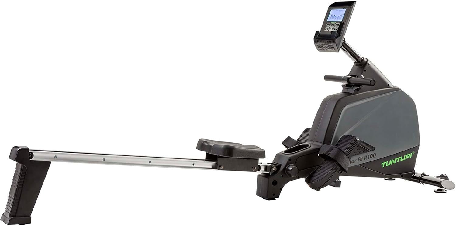 Foldable Rowing Machine Ergometer 24 Levels Water Resistance LCD Home 120KG