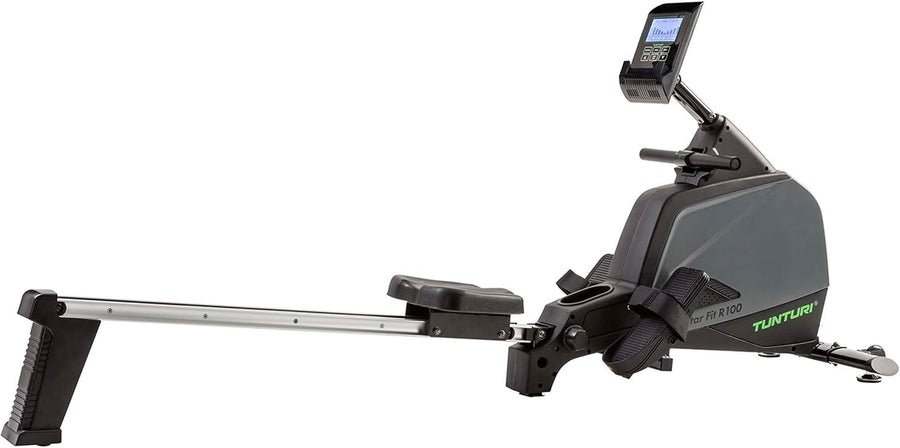 Foldable Rowing Machine Ergometer 24 Levels Water Resistance LCD Home 120KG