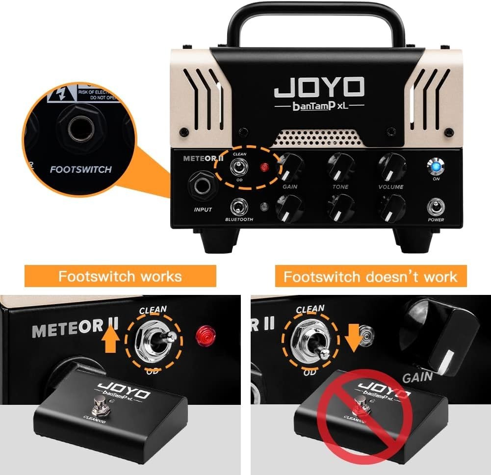 Meteor II BanTamp XL 20W Mini Guitar Amp Head Hybrid Tube 2-Channel