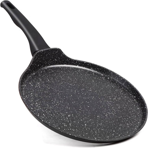30cm Non-Stick Crepe & Pancake Pan Induction Gas Electric Tawa Cool-Touch Handle