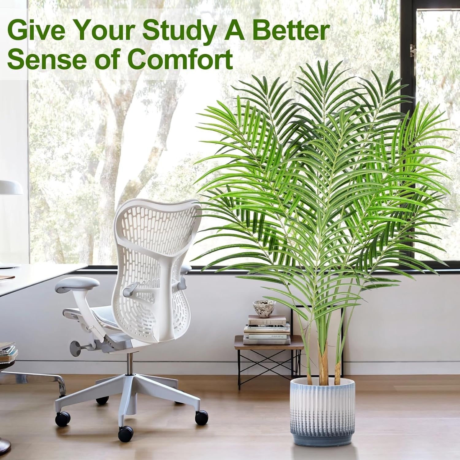 120cm Artificial Palm Tree Faux Tropical Indoor Outdoor Decor Home Garden Plant