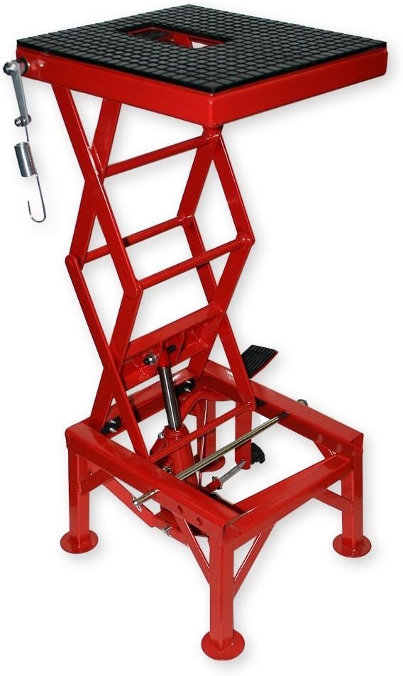 Hydraulic Motorcycle Lift 135kg 300lb Bike ATV Jack Stand Workbench Table