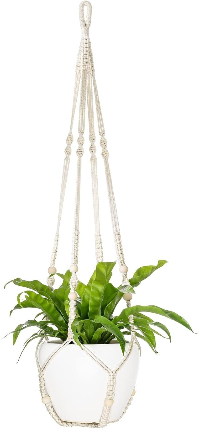 43" Macrame Plant Hanger Boho Indoor Outdoor Pot Holder
