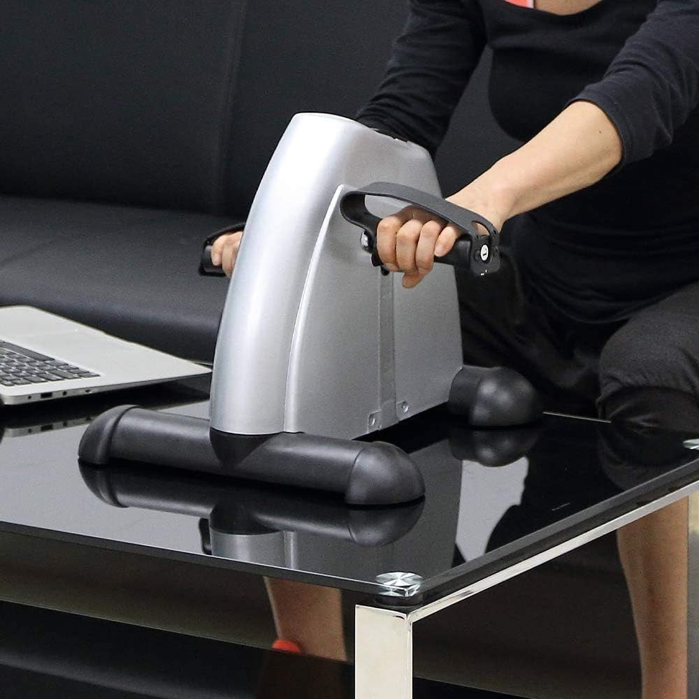 Mini Pedal Exercise Bike w/ LCD Display, Adjustable Resistance & Compact Design