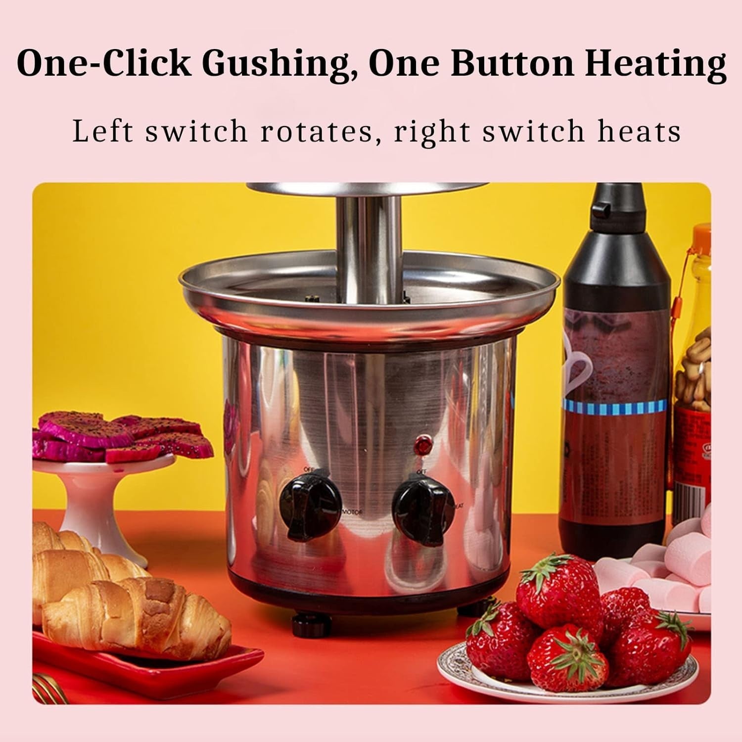 3 Tier Chocolate Fountain Fondue Machine Cheese Sauce Warmer