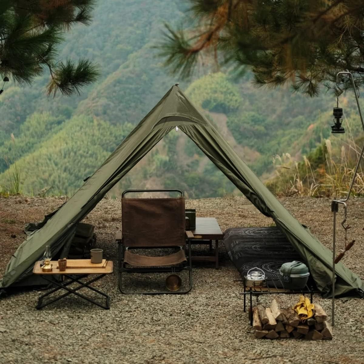 4 Season Hot Tent Teepee with Jack Winter Camping