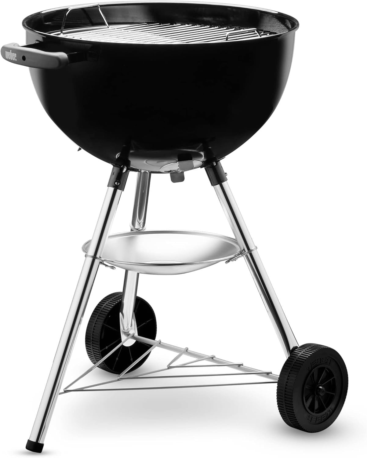 Compact Charcoal Kettle BBQ Grill – Porcelain-Enamelled Lid & Bowl