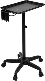 Adjustable Height Salon Trolley Rolling Tray Cart for Tattoo Beauty Spa