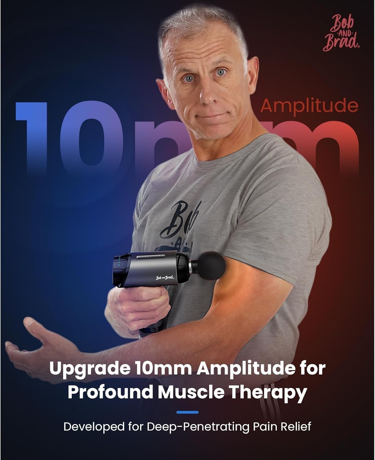 Professional Deep Tissue Massage Gun Dual Therapy High Power Muscle Recovery Kit