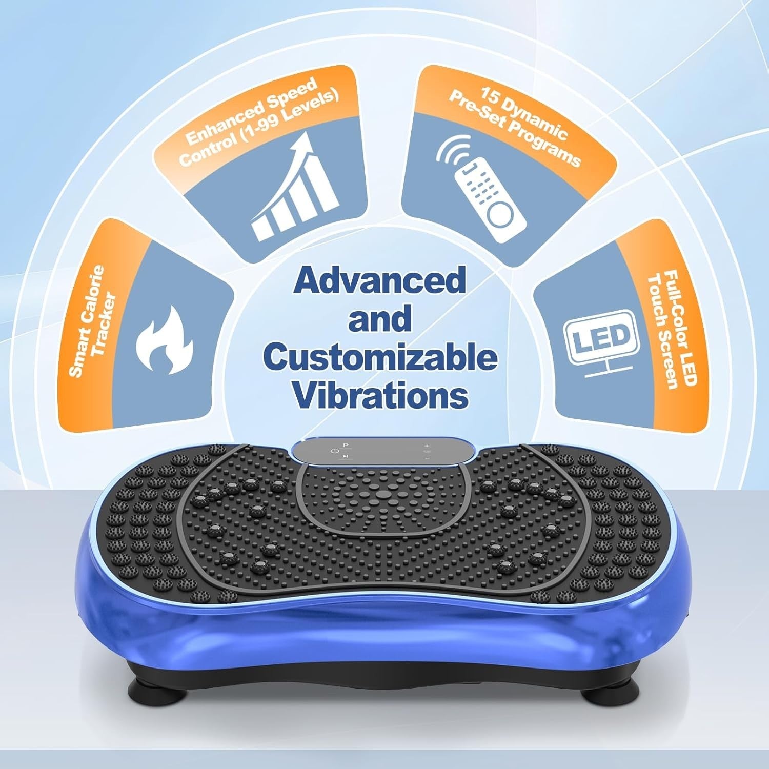 Vibration Plate Exercise Machine 99 Levels 7 Programs Lymphatic Drainage