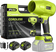 Cordless Leaf Blower Handheld Dust Cleaner 2 Batteries Lawn Patio Garage
