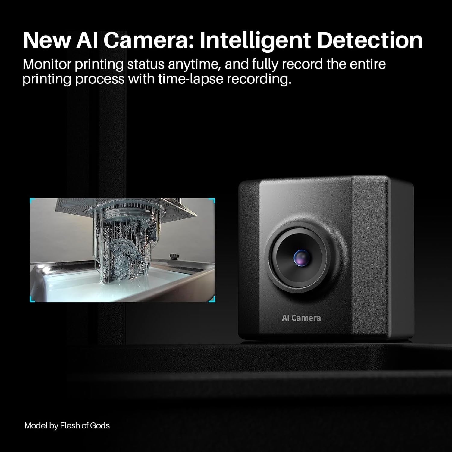 9K Resin 3D Printer 150mm/h AI Camera WiFi Auto Level