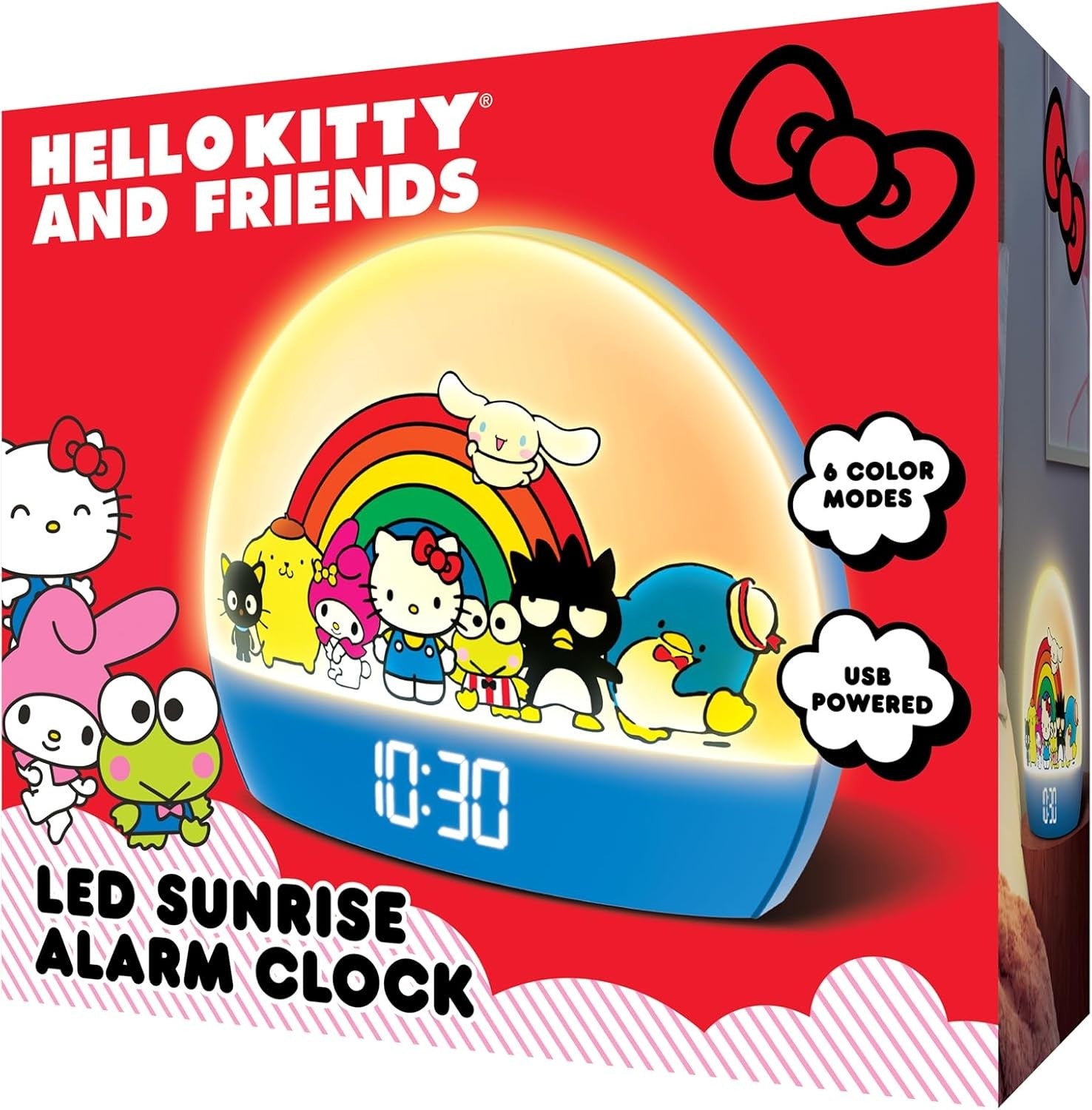 Sunrise Alarm Clock Kids Blue LED Night Light USB Digital Snooze Display
