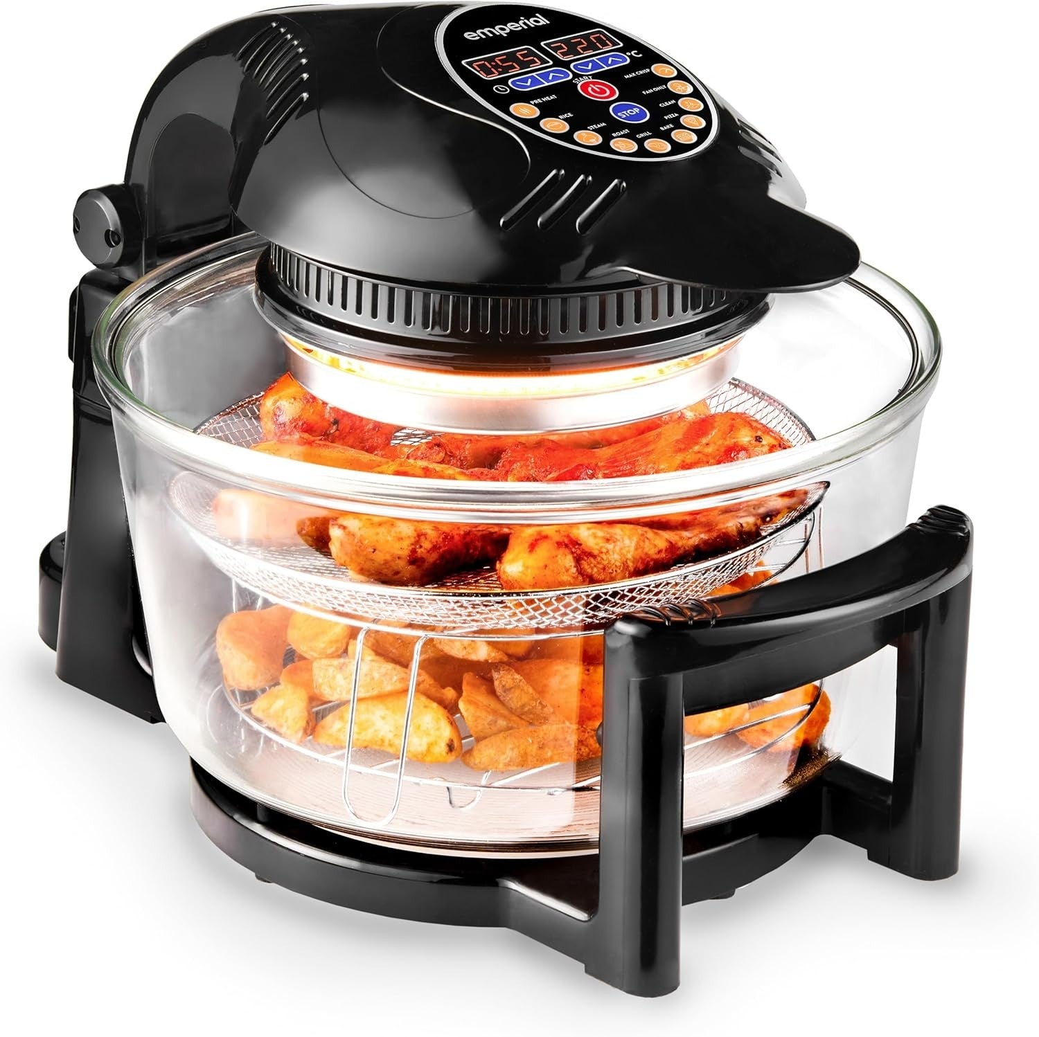 Halogen Convection Air Fryer Oven 17L | Rapid Cook, Self-Clean, Timer
