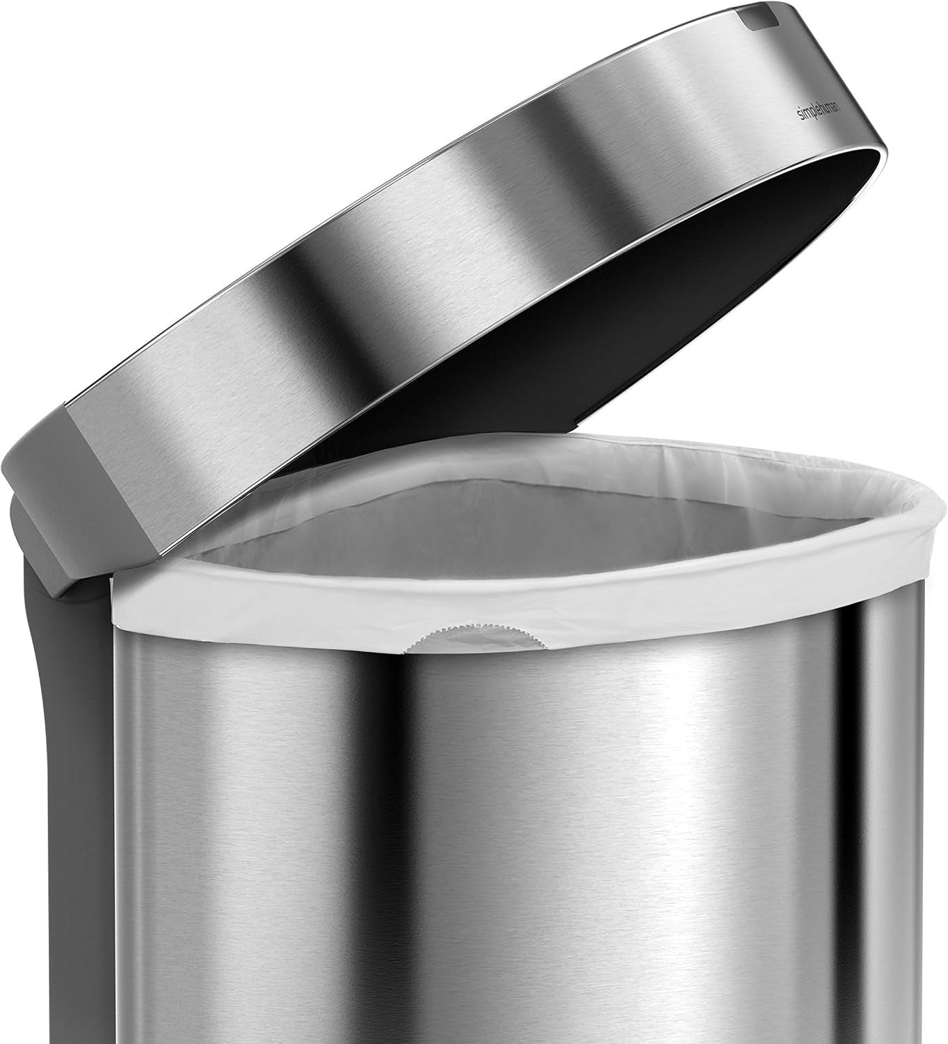 45L Semi Round Sensor Kitchen Bin Automatic Stainless Steel