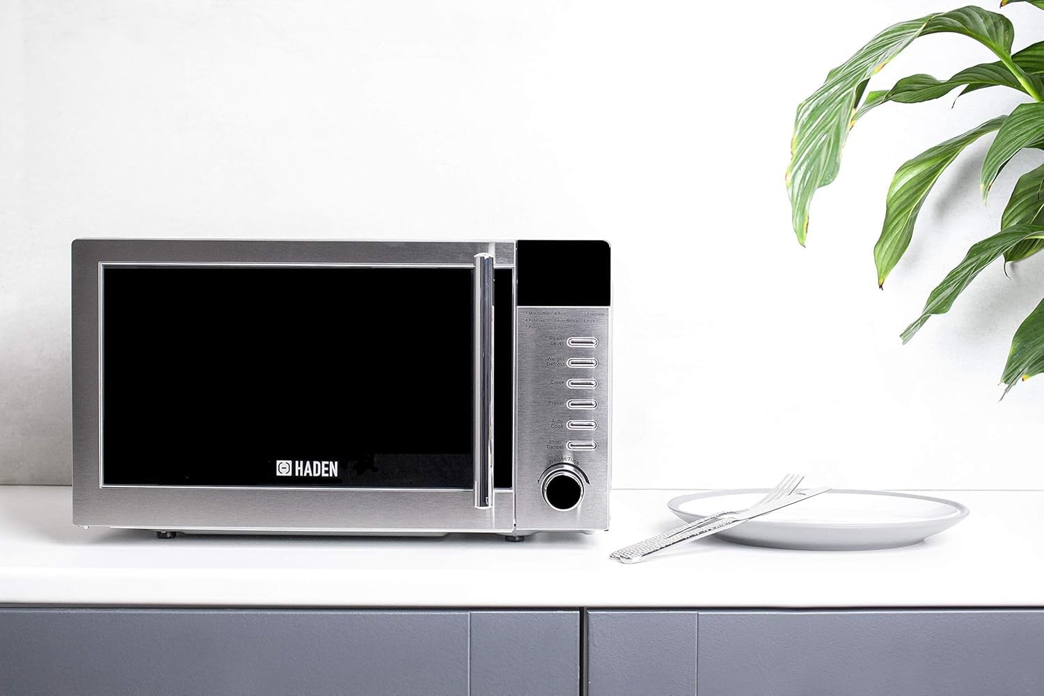 Stainless Steel 20L Digital Microwave 800W Auto Defrost Child Lock