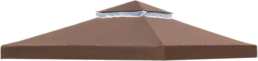 10x10Ft Double Tier Gazebo Canopy Waterproof Patio Roof Outdoor Shade Cover