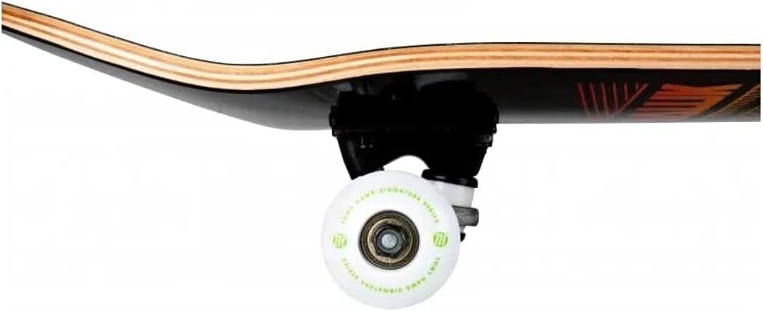 Black Intermediate Skateboard 31.5"x8" Maple & Aluminium 54mm Wheels