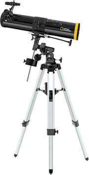 Beginner Reflector Telescope 76mm 700mm EQ Mount Astronomy Kit Black