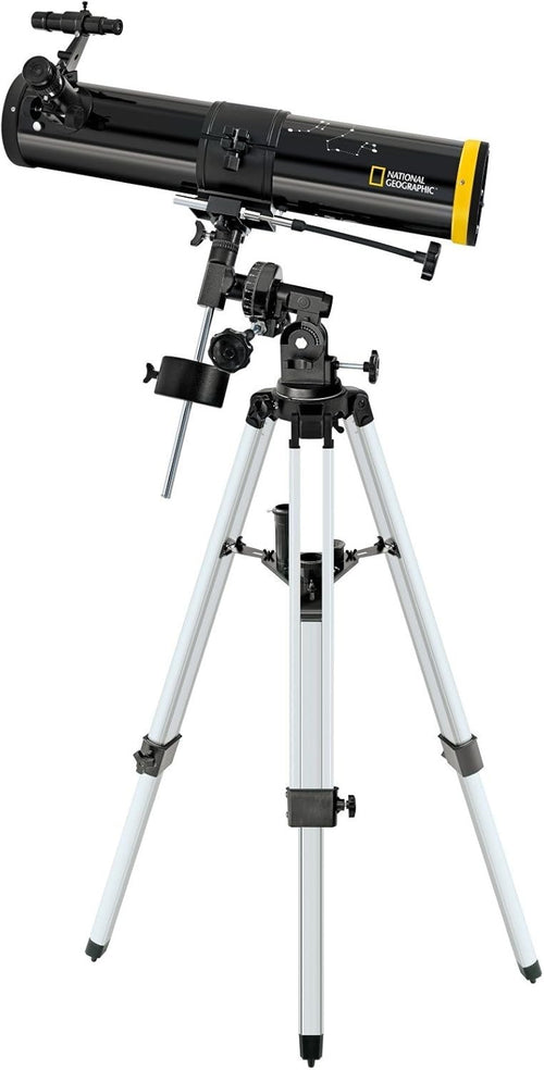Beginner Reflector Telescope 76mm 700mm EQ Mount Astronomy Kit Black