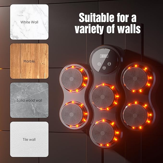 Music Boxing Machine, Professional Wall Mounted Bluetooth Electronic Boxing Trai