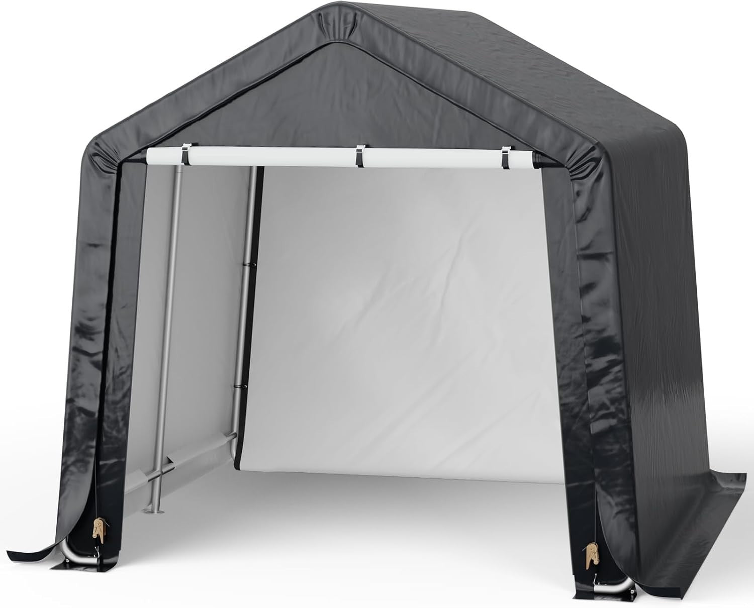 Large Bike Storage Shed 8x8ft Waterproof Outdoor Tent Garage Motorbike Shelter