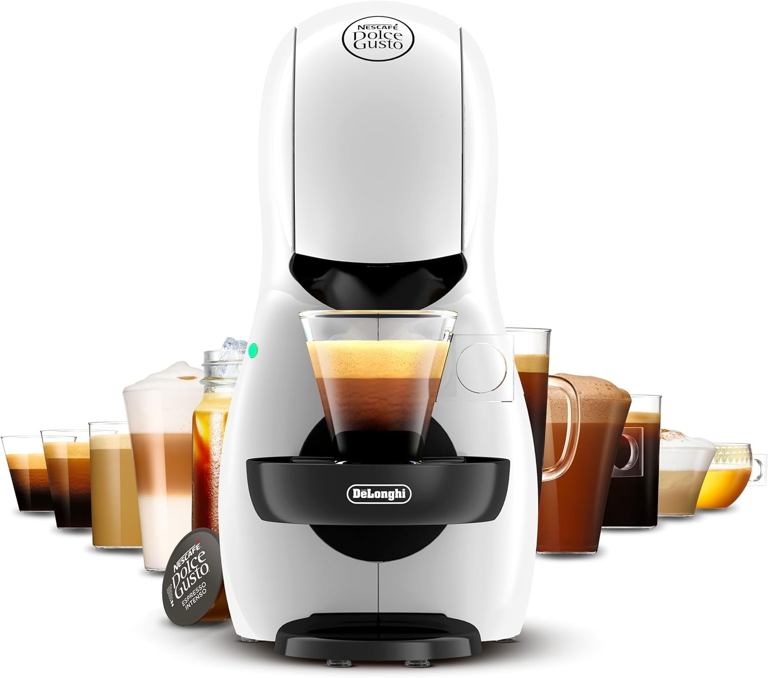 Compact Espresso Pod Coffee Machine | 15Bar Pressure | 0.8L Tank | Cappuccino