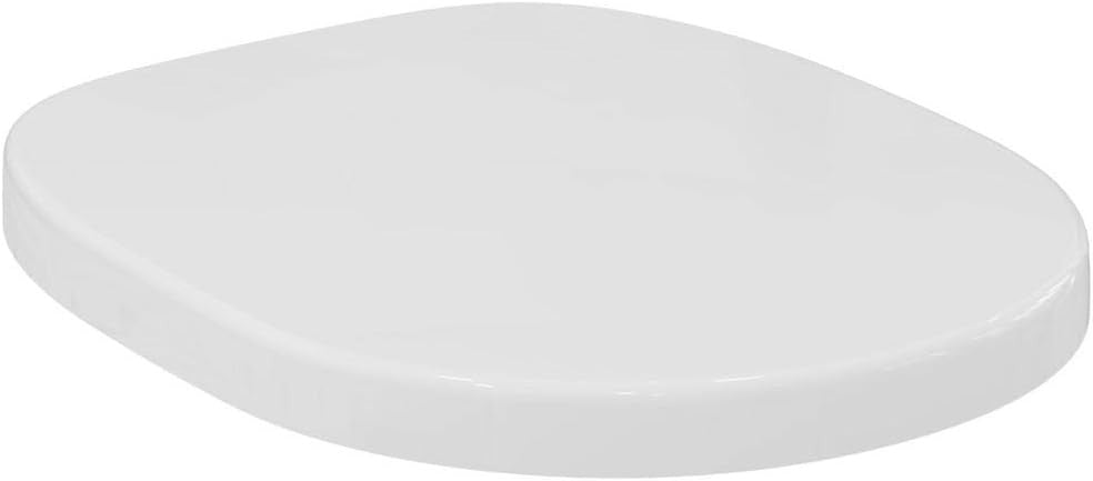 Elongated Toilet Seat White Plastic Standard Close for Concept Freedom