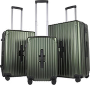 3pc Luggage Set Cabin Medium Large TSA Lock Spinner Wheels Cupholder