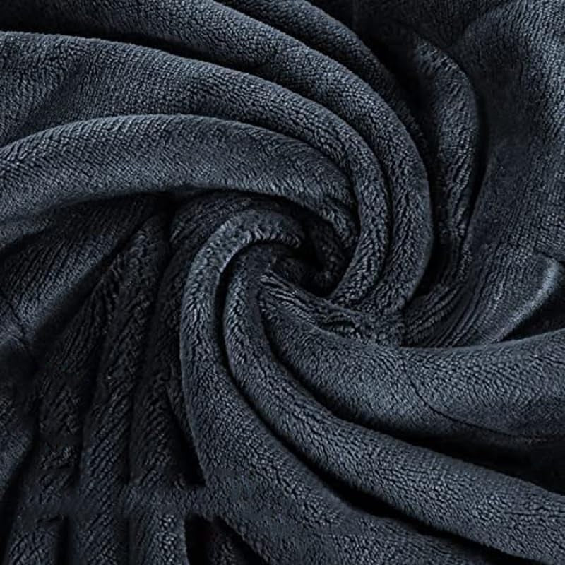 Electric Heated Throw Blanket 200x150cm Grey Fleece 6 Heat Auto Off
