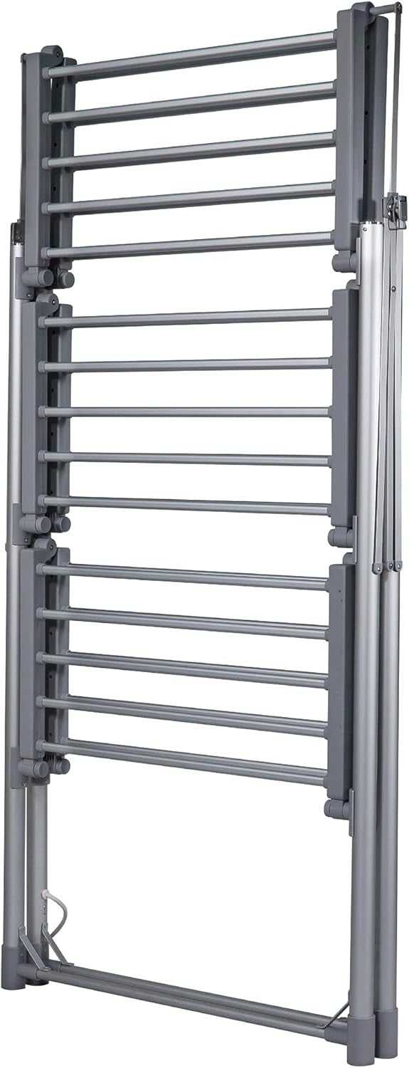 Heated Clothes Airer 3 Tier Electric Folding Drying Rack Indoor Energy Saving