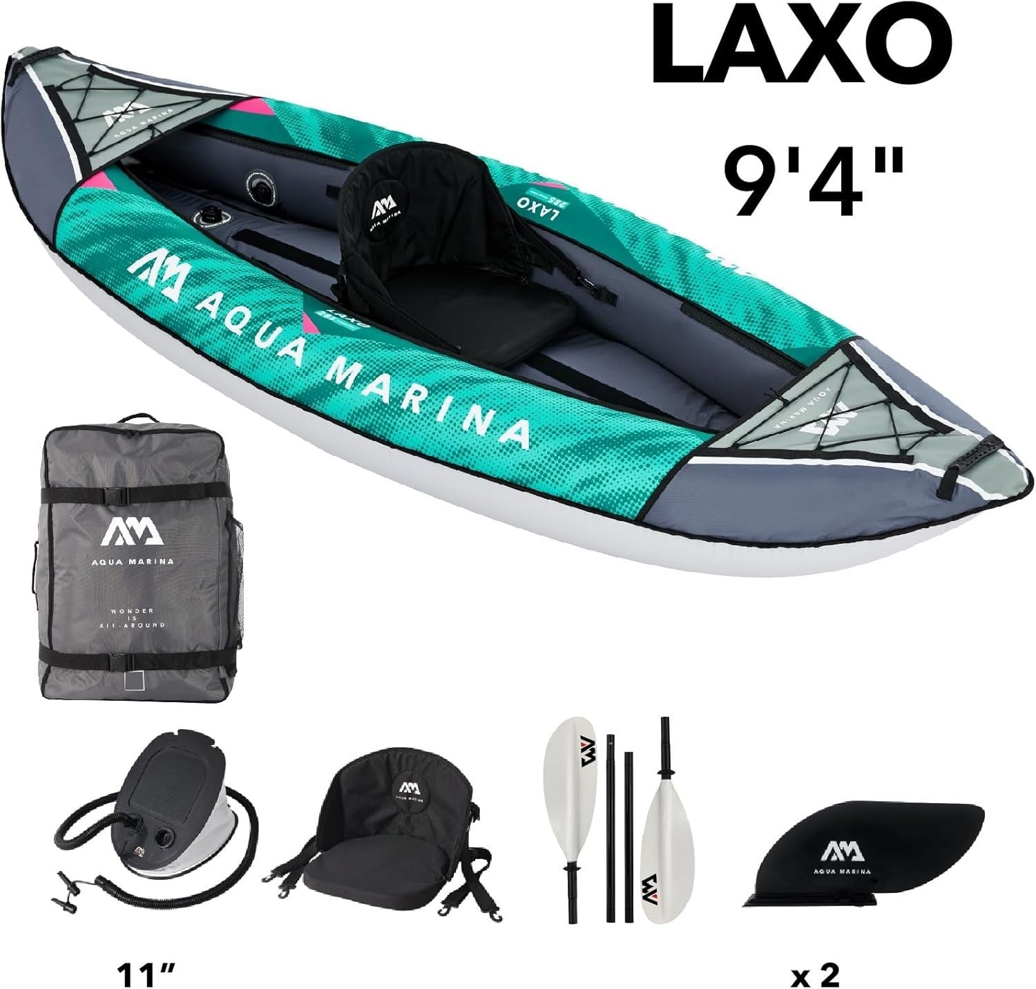 Inflatable Leisure Kayak V Hull Tracking PVC Boat w/ Handles