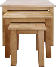 Natural Oak Wood Side Table Nightstand Bedside End Table Lacquered Finish