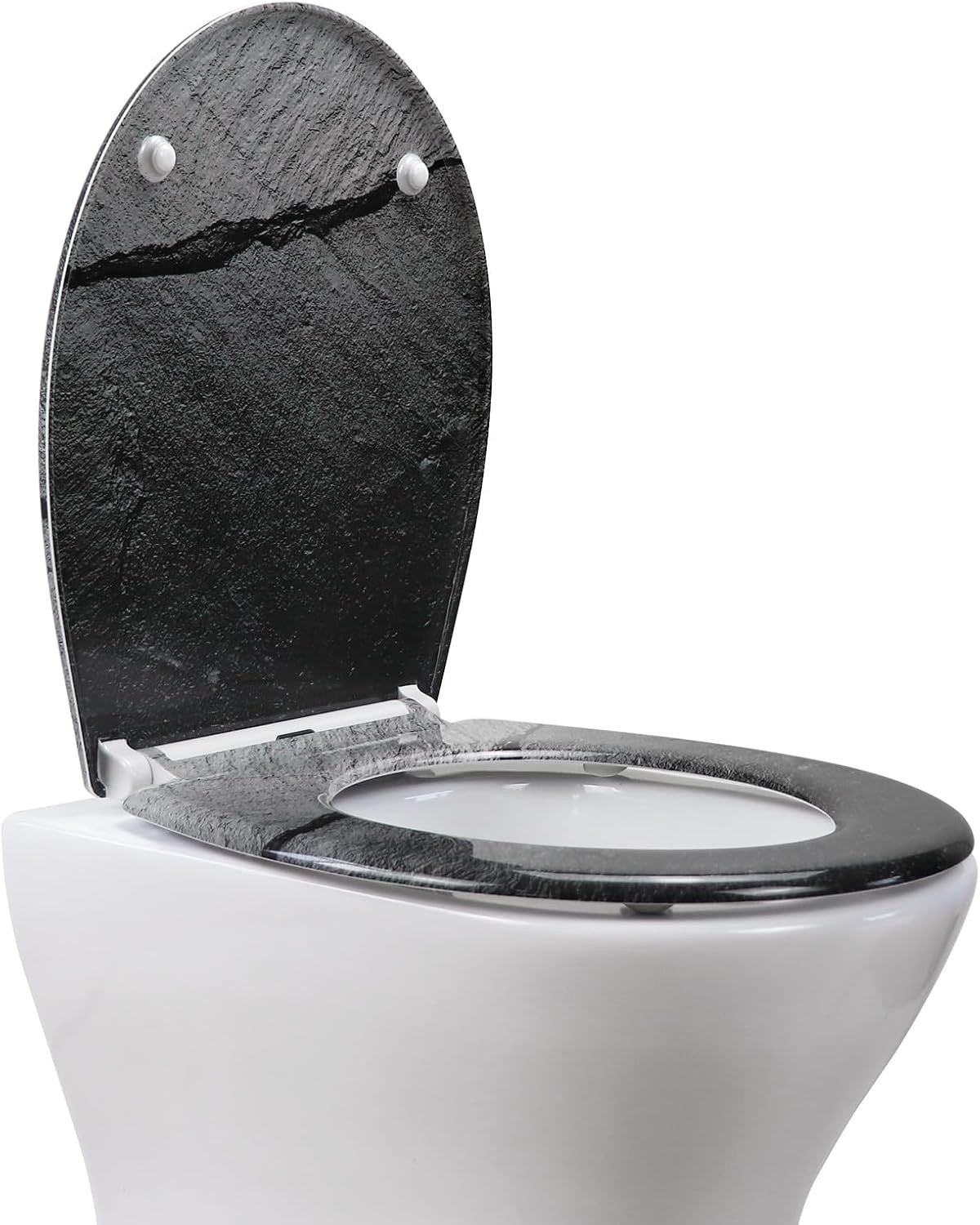 Soft Close Toilet Seat Duroplast Quick Release Top Fix Colorful Patterns 45x37cm