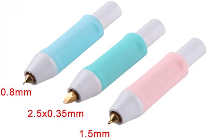 Heat Foil Pen Kit USB 3 Tip Sizes Foil Roll Set for Card Making Scrapbooking