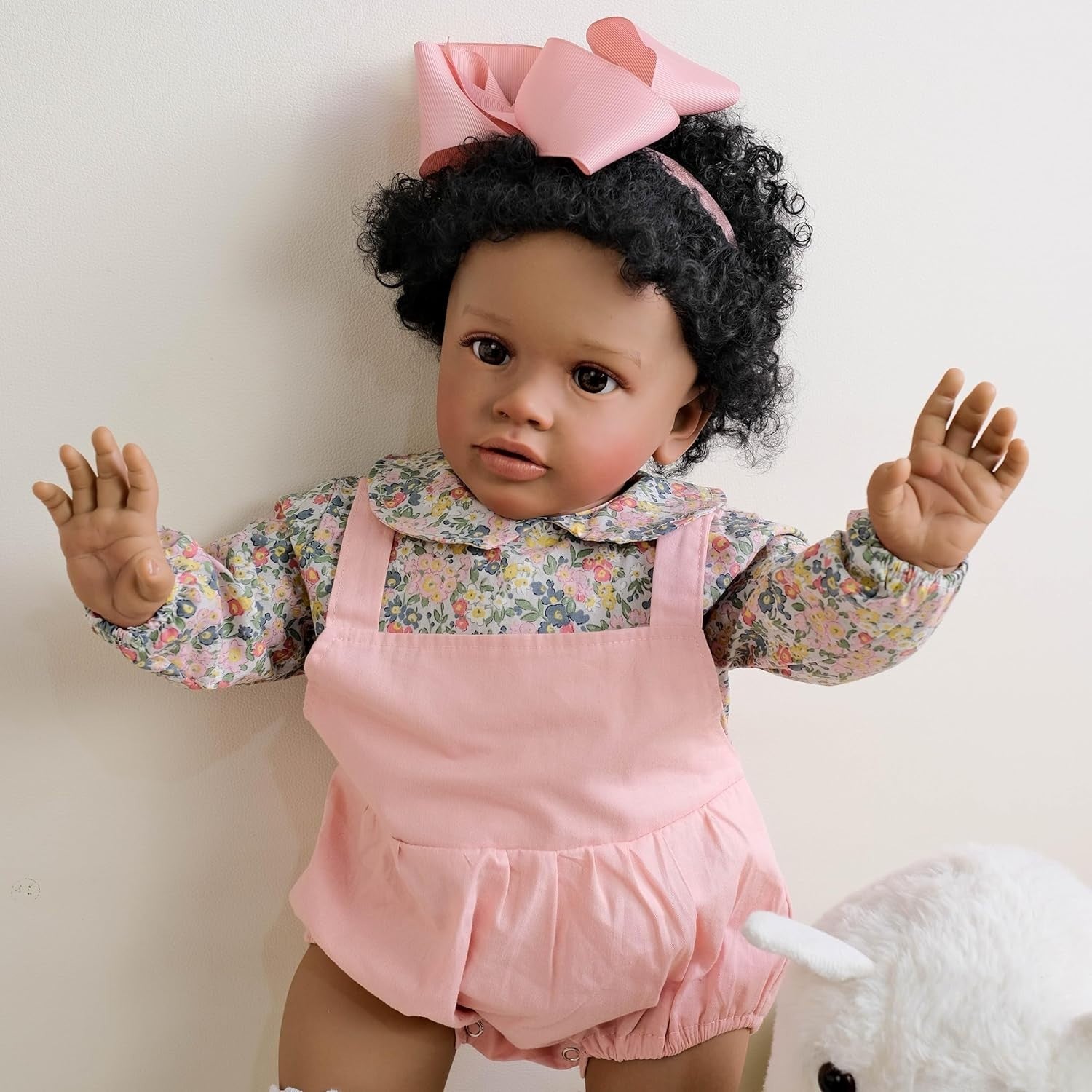 26in Realistic Toddler Baby Doll Black Girl Big Size Soft Body