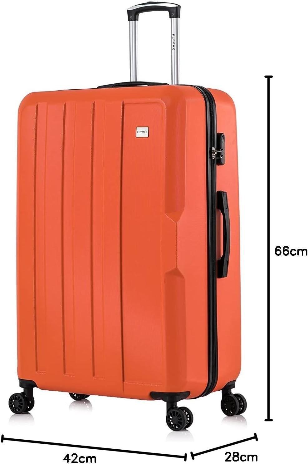 24 Inch Medium Hold Travel Case Ultra Light ABS Hard Shell Spinner 68L