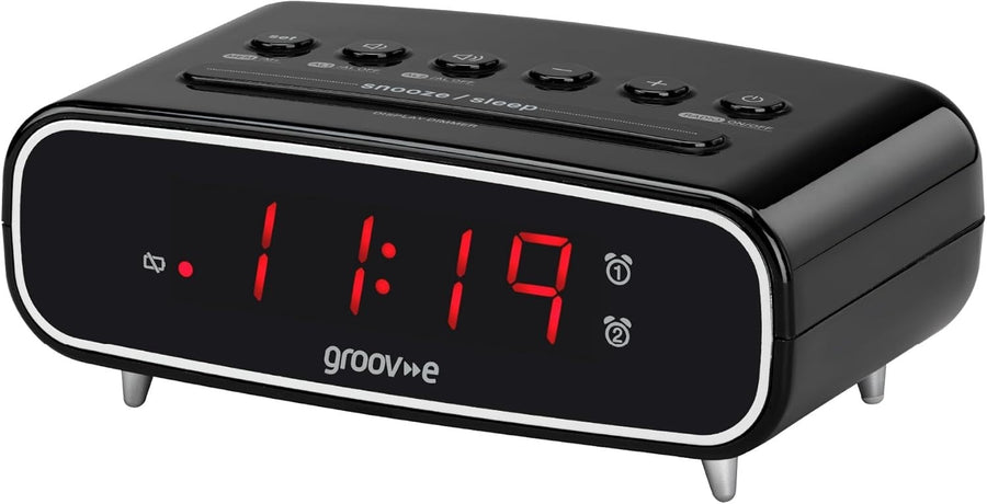 Digital Alarm Clock FM Radio Dual Alarm LED Dimmer Display