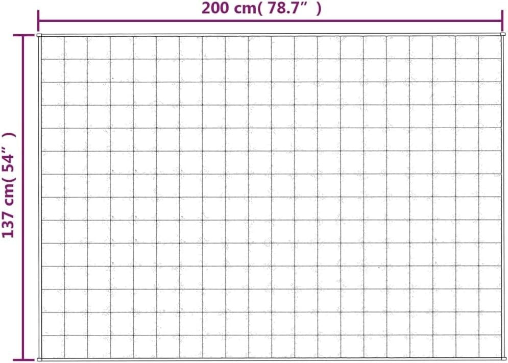 Blue 6kg Weighted Blanket 137x200 cm for Stress & Anxiety Relief