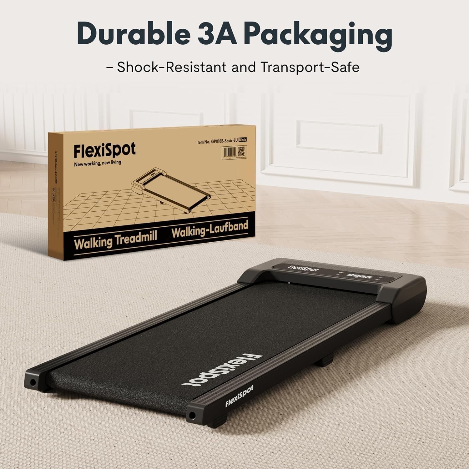 Compact Walking Treadmill for Home & Office | LED Display, Remote Control