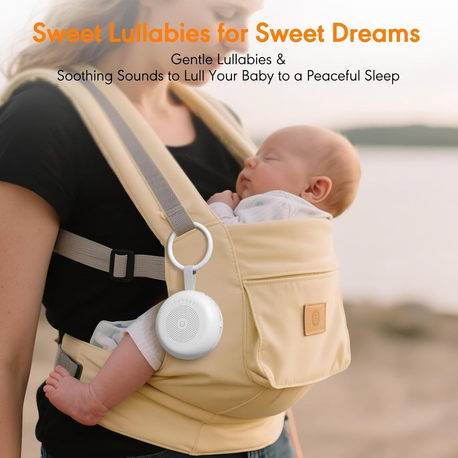 Portable White Noise Machine for Baby & Adults, 33 Soothing Sounds