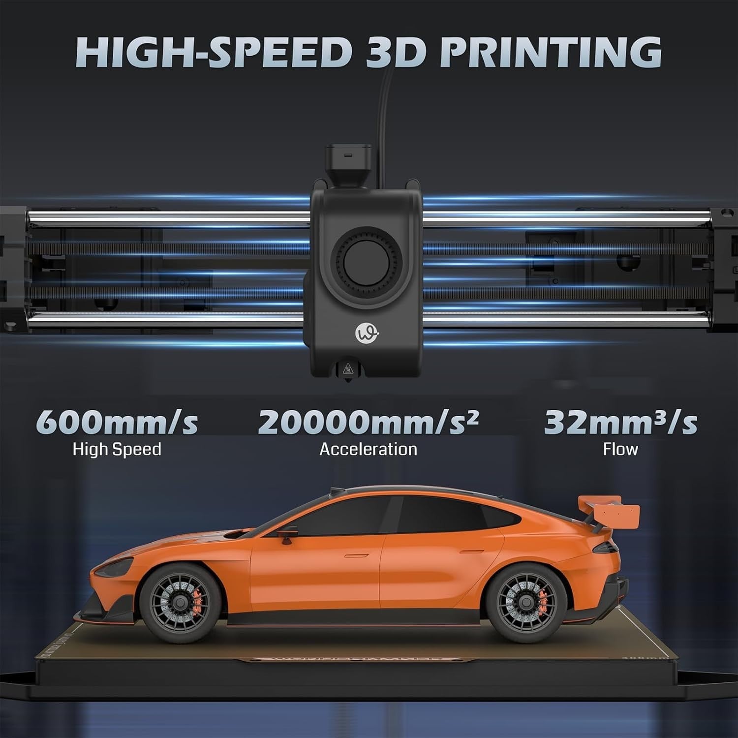 High Speed Multicolor 3D Printer Metal Frame Large Build Precision
